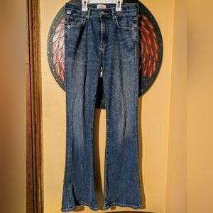 Citizens Of Humanity Dark Blue Wide Leg Jeans